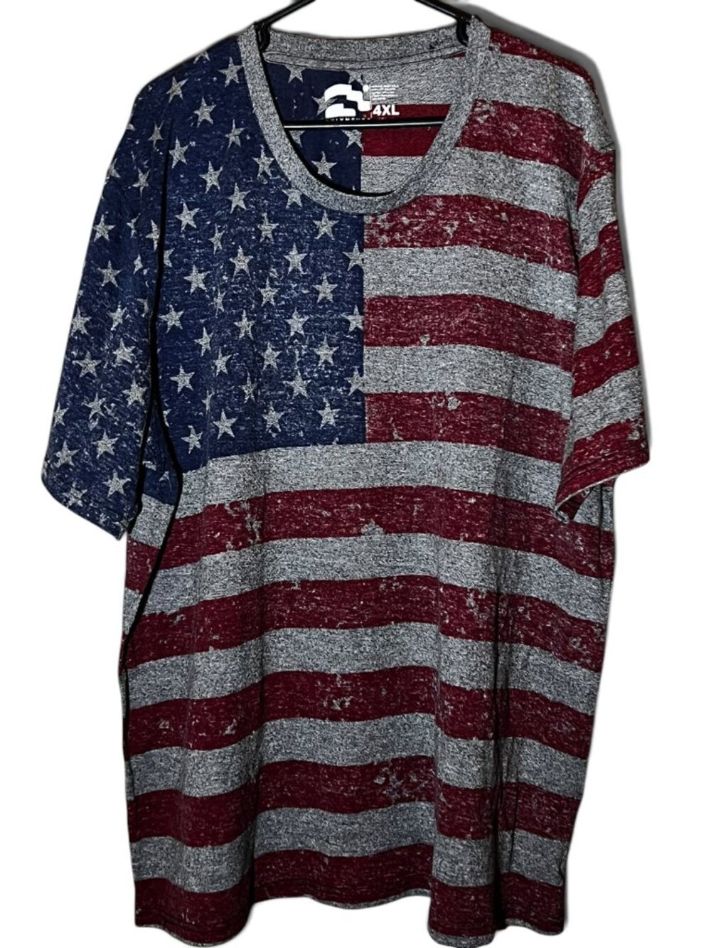 Brooklyn Surf American Flag Stars & Stripes Graphic T-Shirt Size 4XL